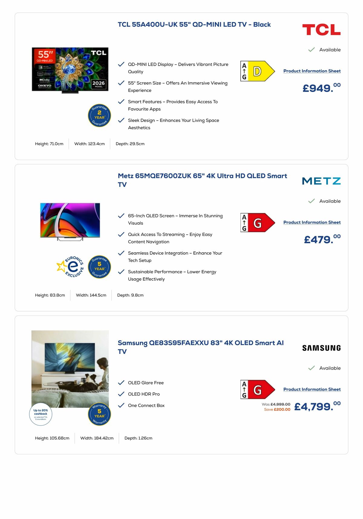 Euronics Offers from 3 June