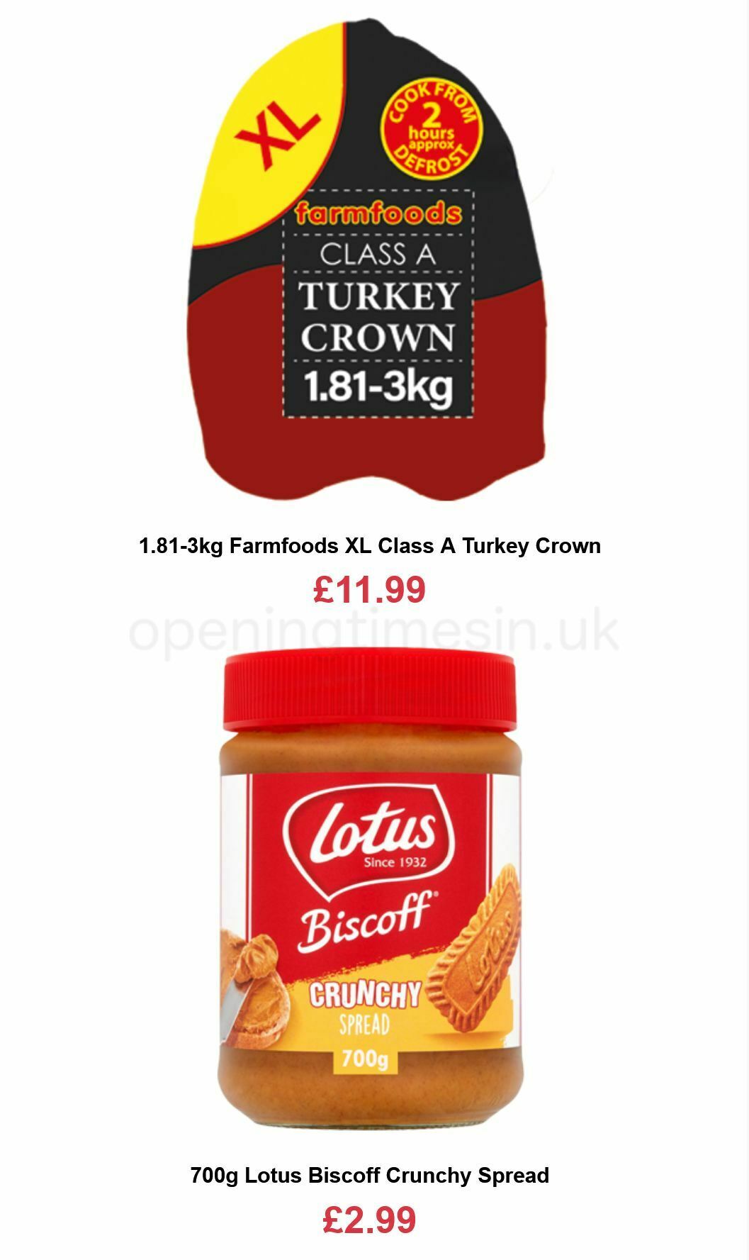 Farmfoods Offers from 8 December