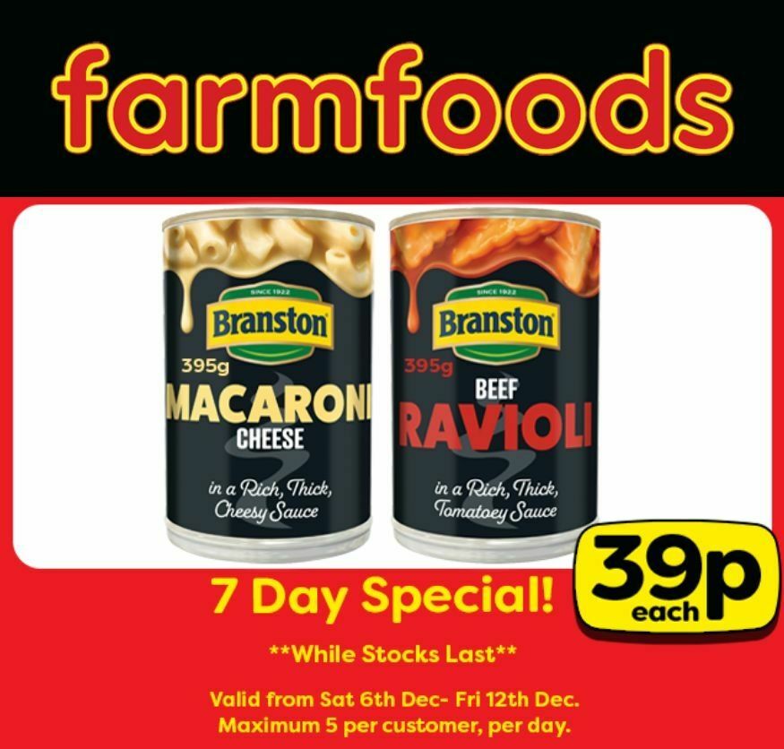Farmfoods Offers from 6 December