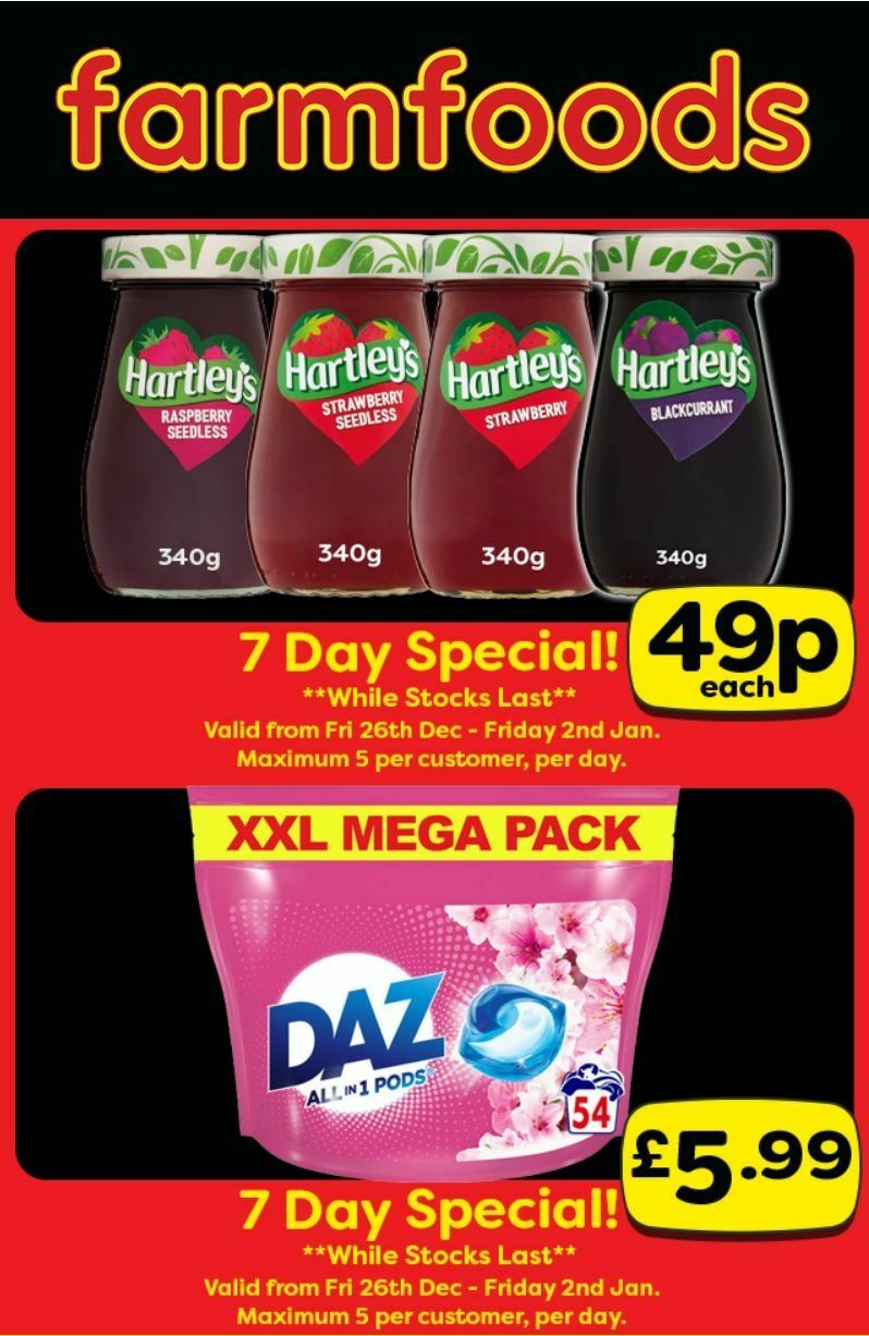 Farmfoods Offers from 26 December