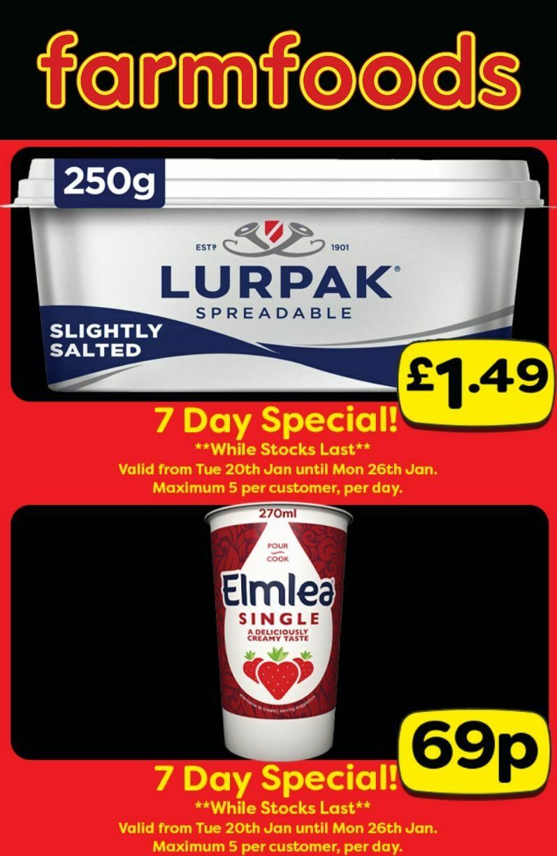 Farmfoods Offers from 20 January