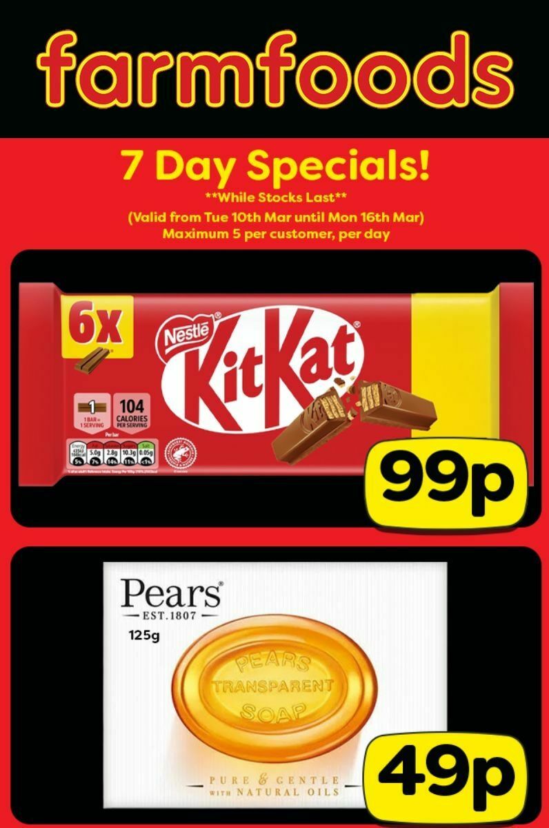 Farmfoods Offers from 10 March