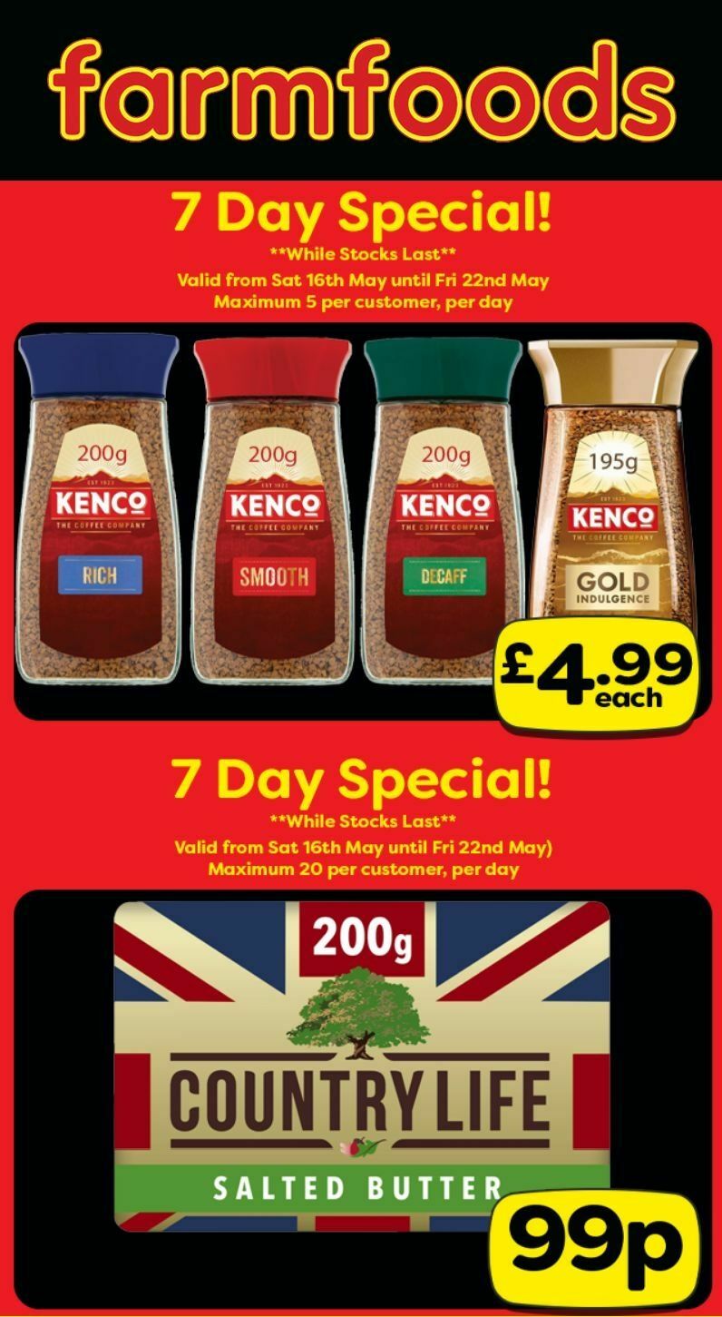 Farmfoods Offers from 16 May