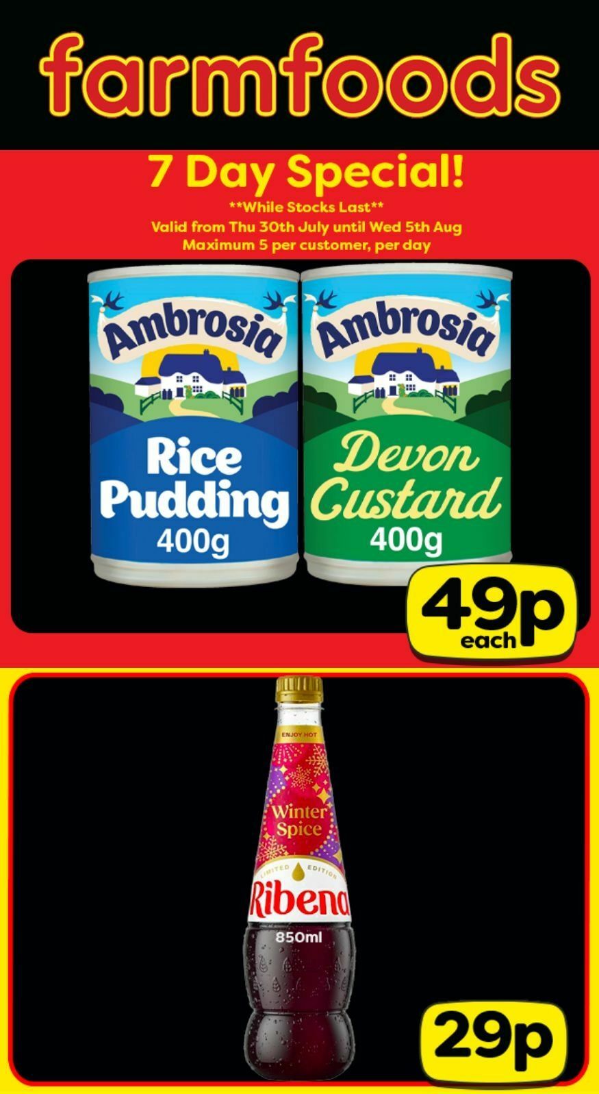 Farmfoods Offers from 30 July