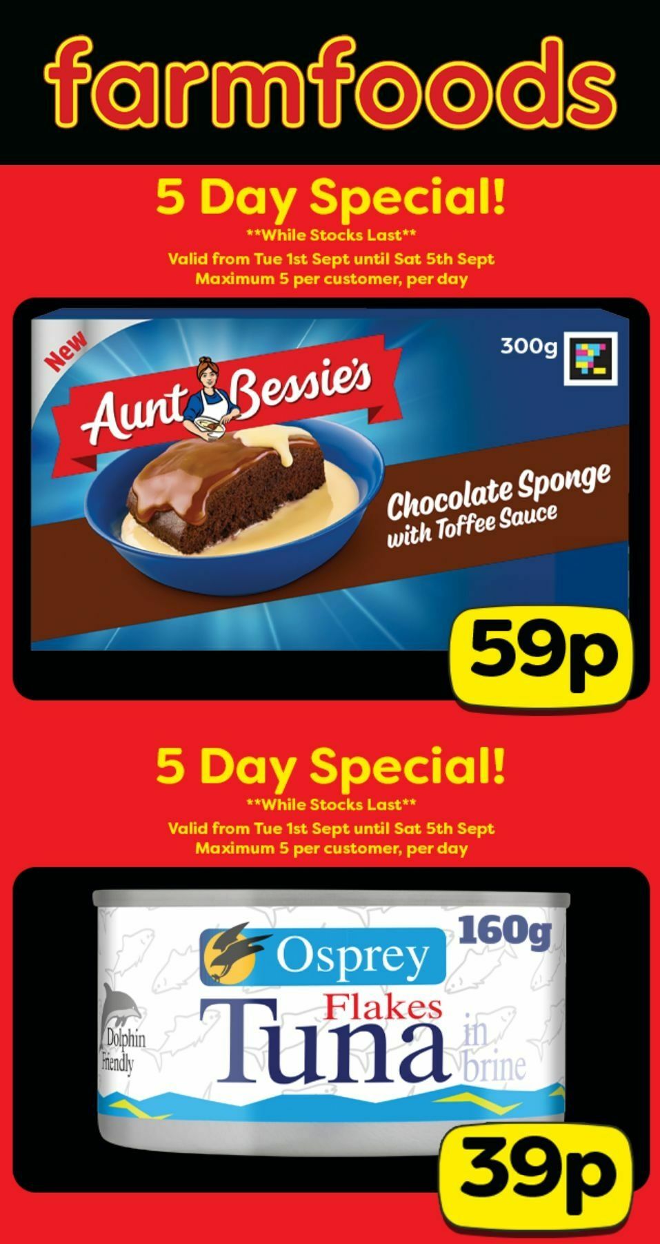 Farmfoods Offers from 1 September