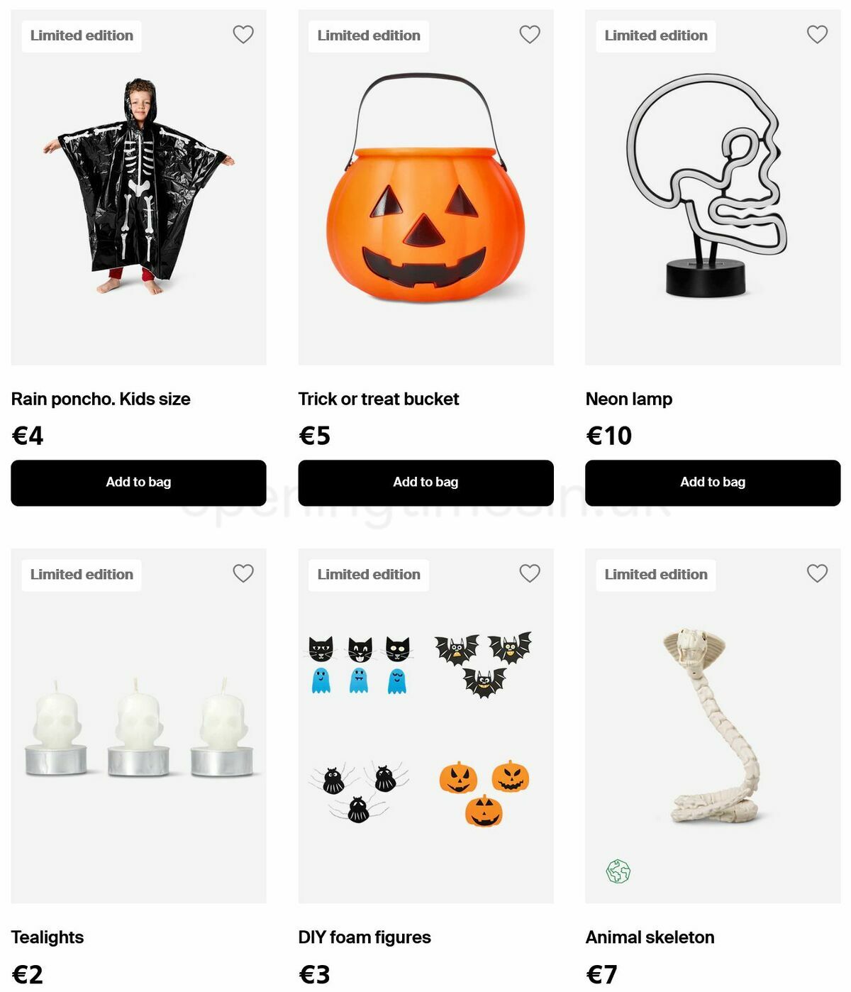 Flying Tiger Copenhagen Halloween Offers from 22 September