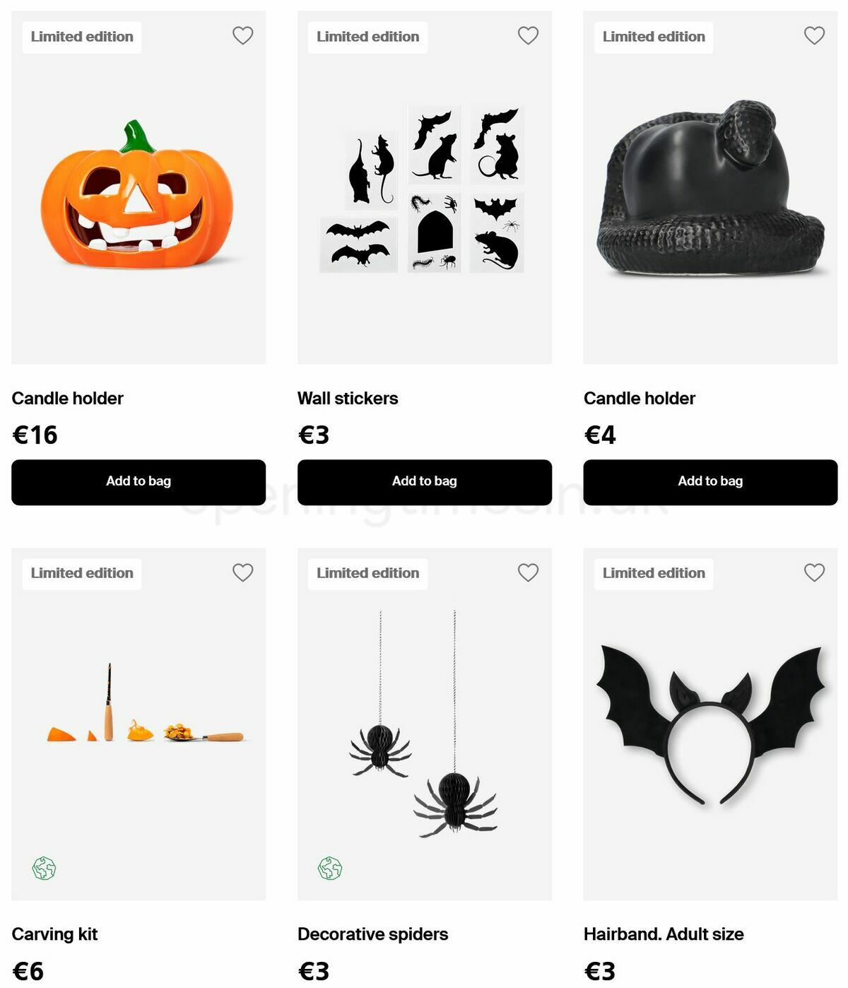 Flying Tiger Copenhagen Halloween Offers from 22 September