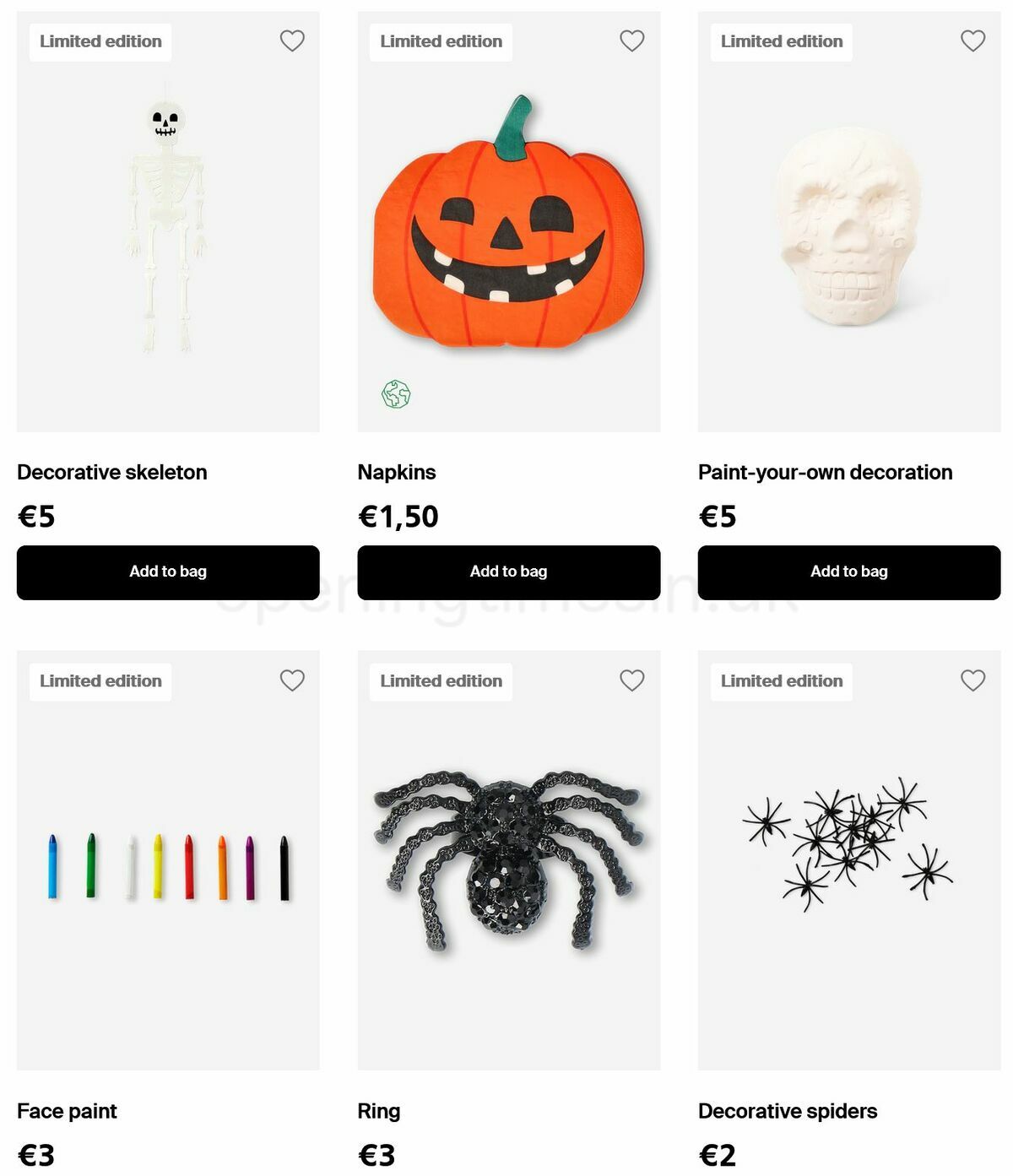 Flying Tiger Copenhagen Halloween Offers from 22 September