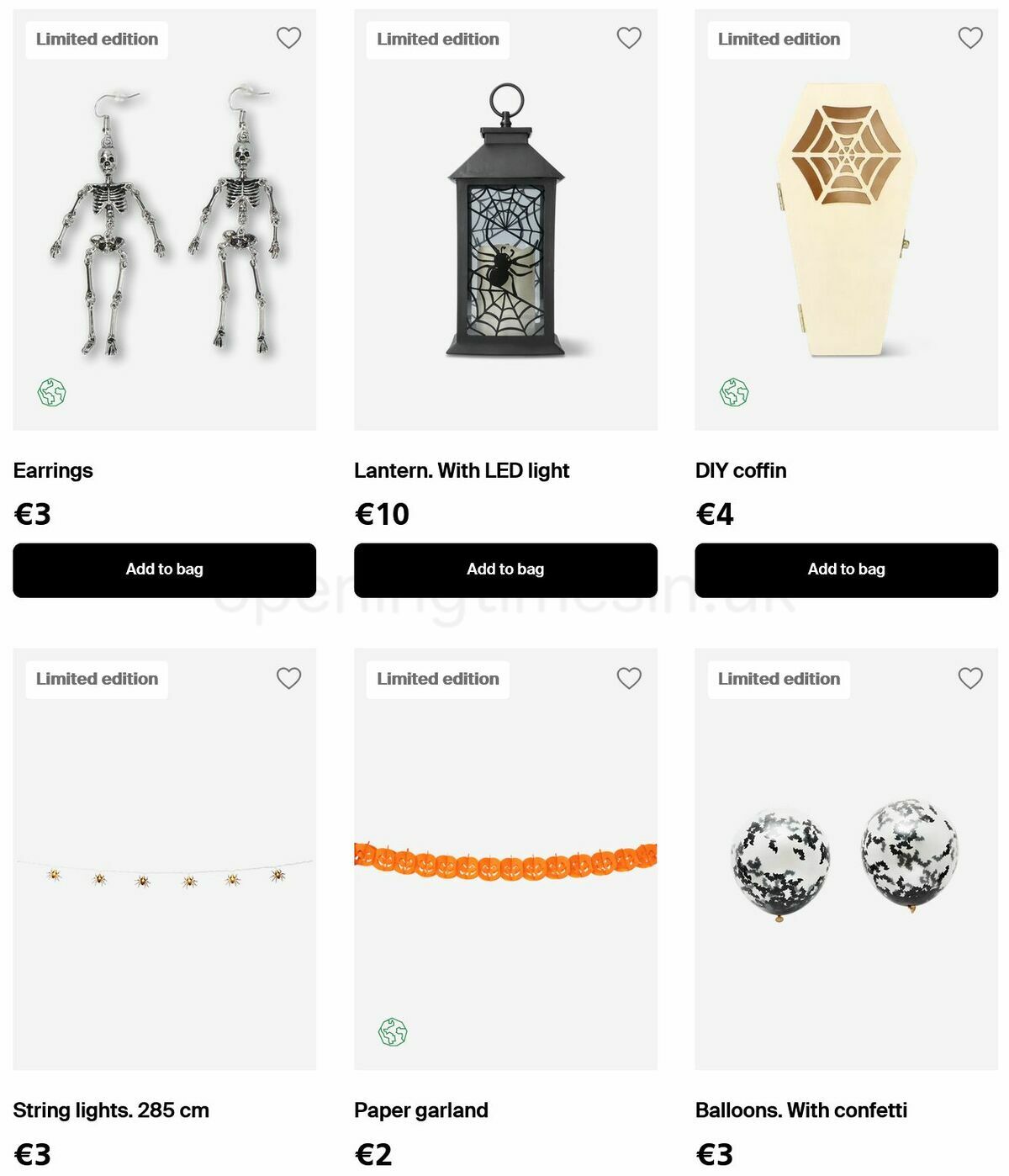 Flying Tiger Copenhagen Halloween Offers from 22 September