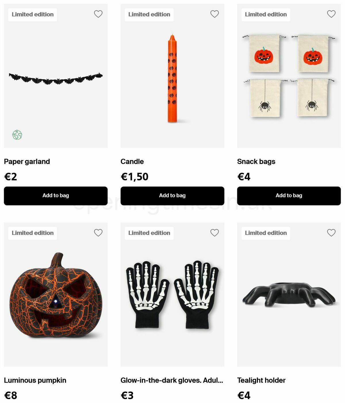 Flying Tiger Copenhagen Halloween Offers from 22 September