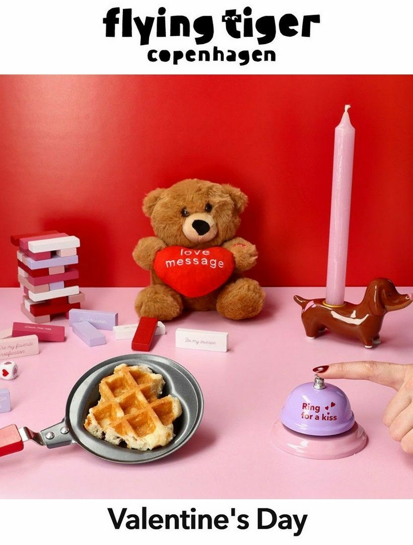 Flying Tiger Copenhagen Valentine's Day Offers from 30 January