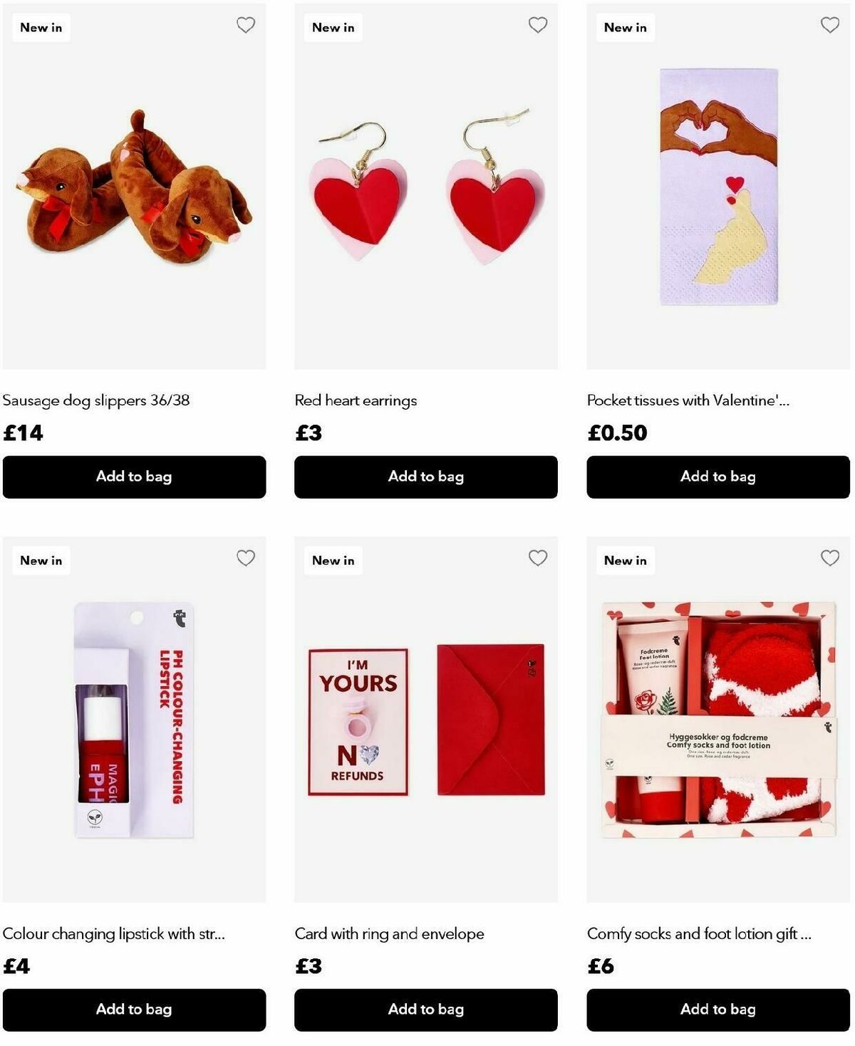 Flying Tiger Copenhagen Valentine's Day Offers from 30 January