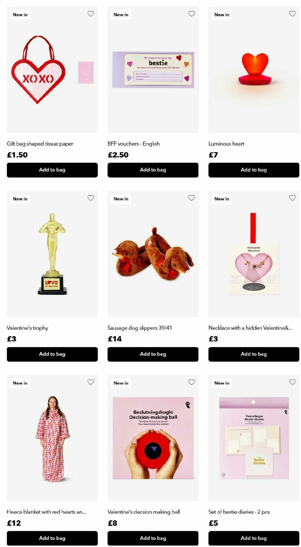 Flying Tiger Copenhagen Valentine's Day Offers from 30 January