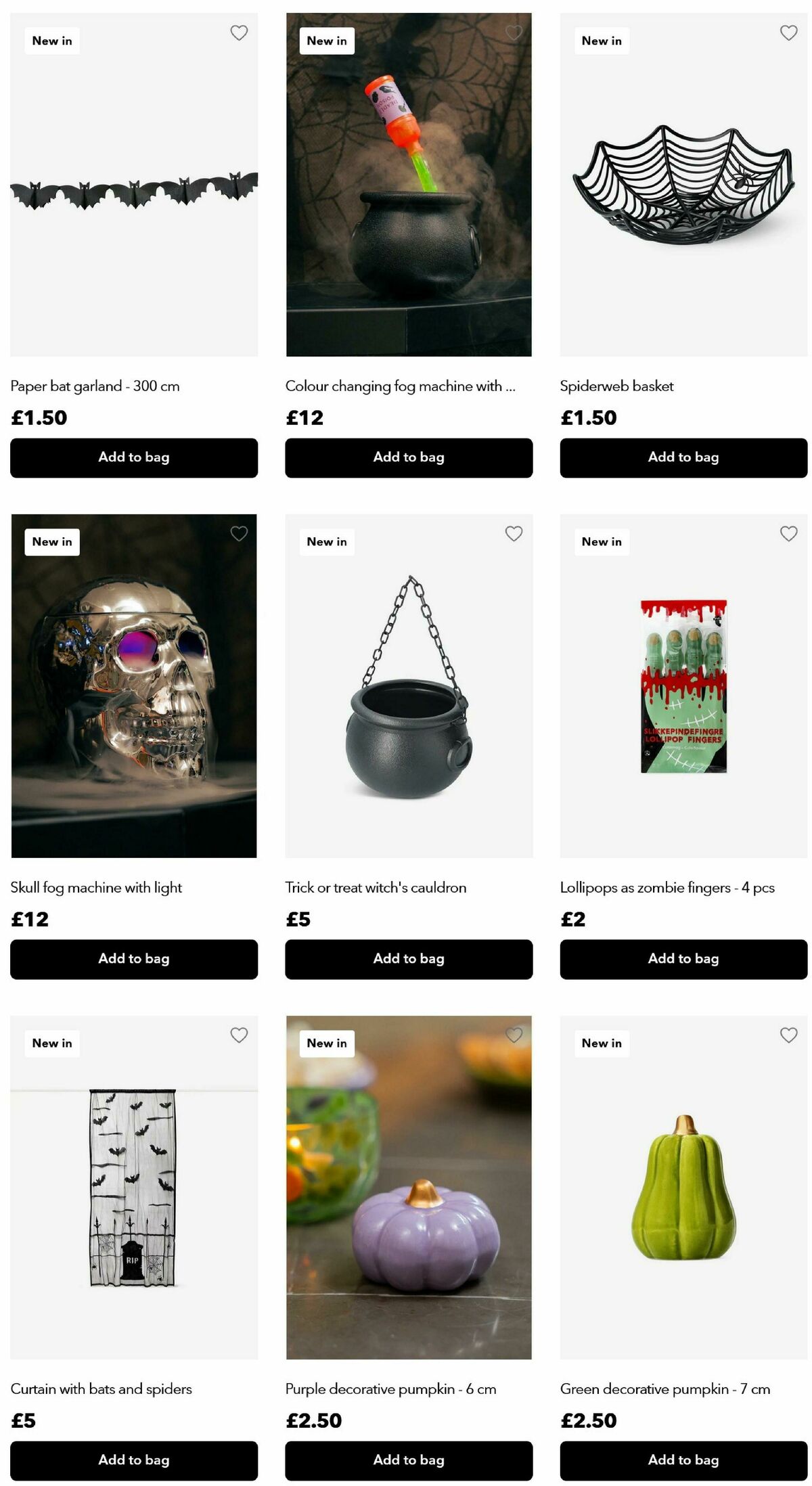 Flying Tiger Copenhagen Halloween Offers from 8 October