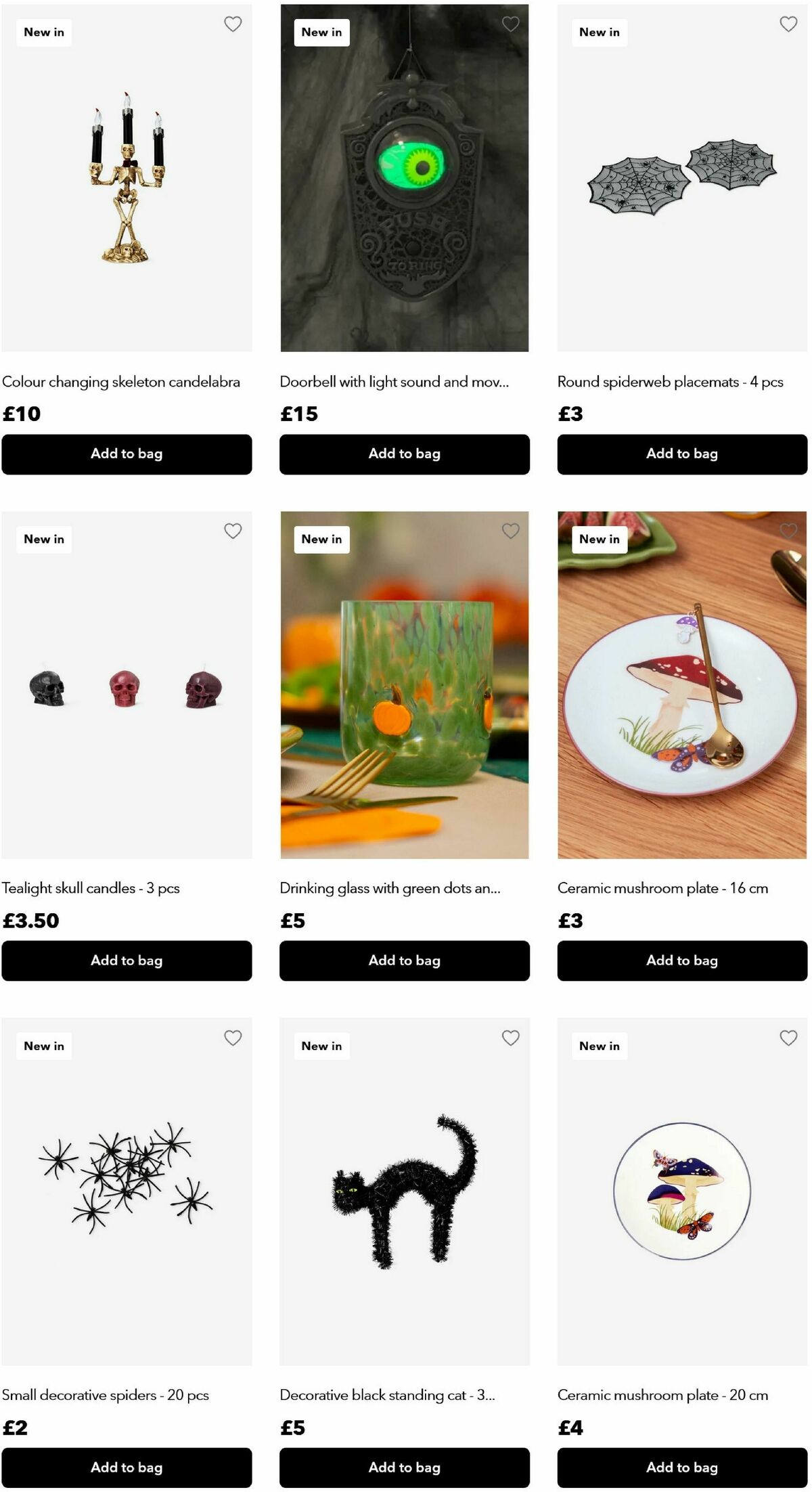 Flying Tiger Copenhagen Halloween Offers from 8 October