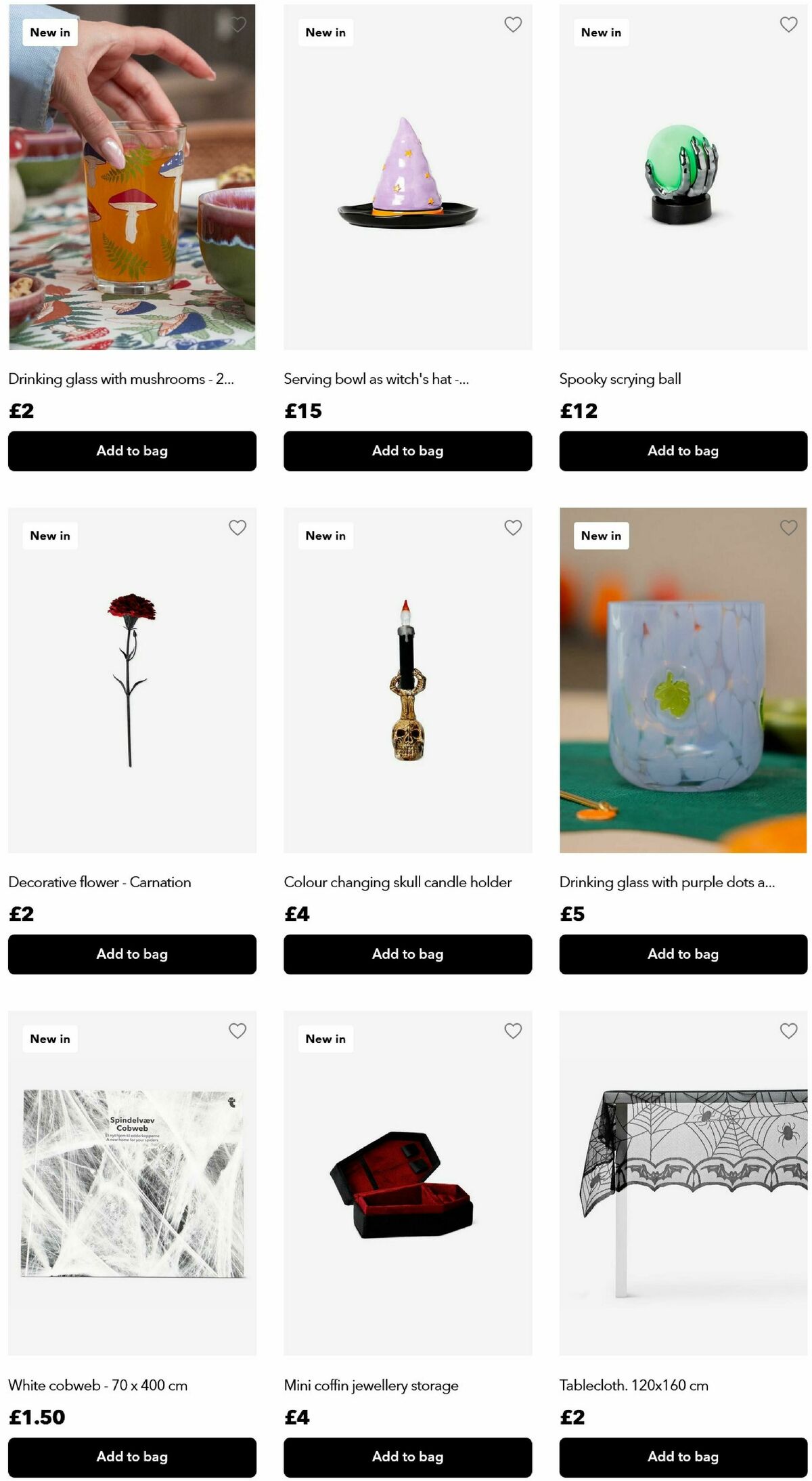 Flying Tiger Copenhagen Halloween Offers from 8 October