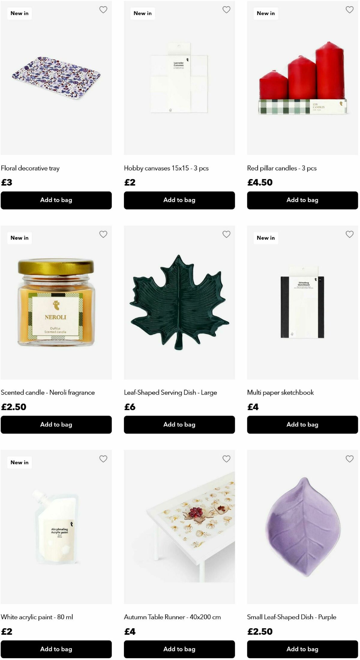 Flying Tiger Copenhagen Autumn Offers from 8 October