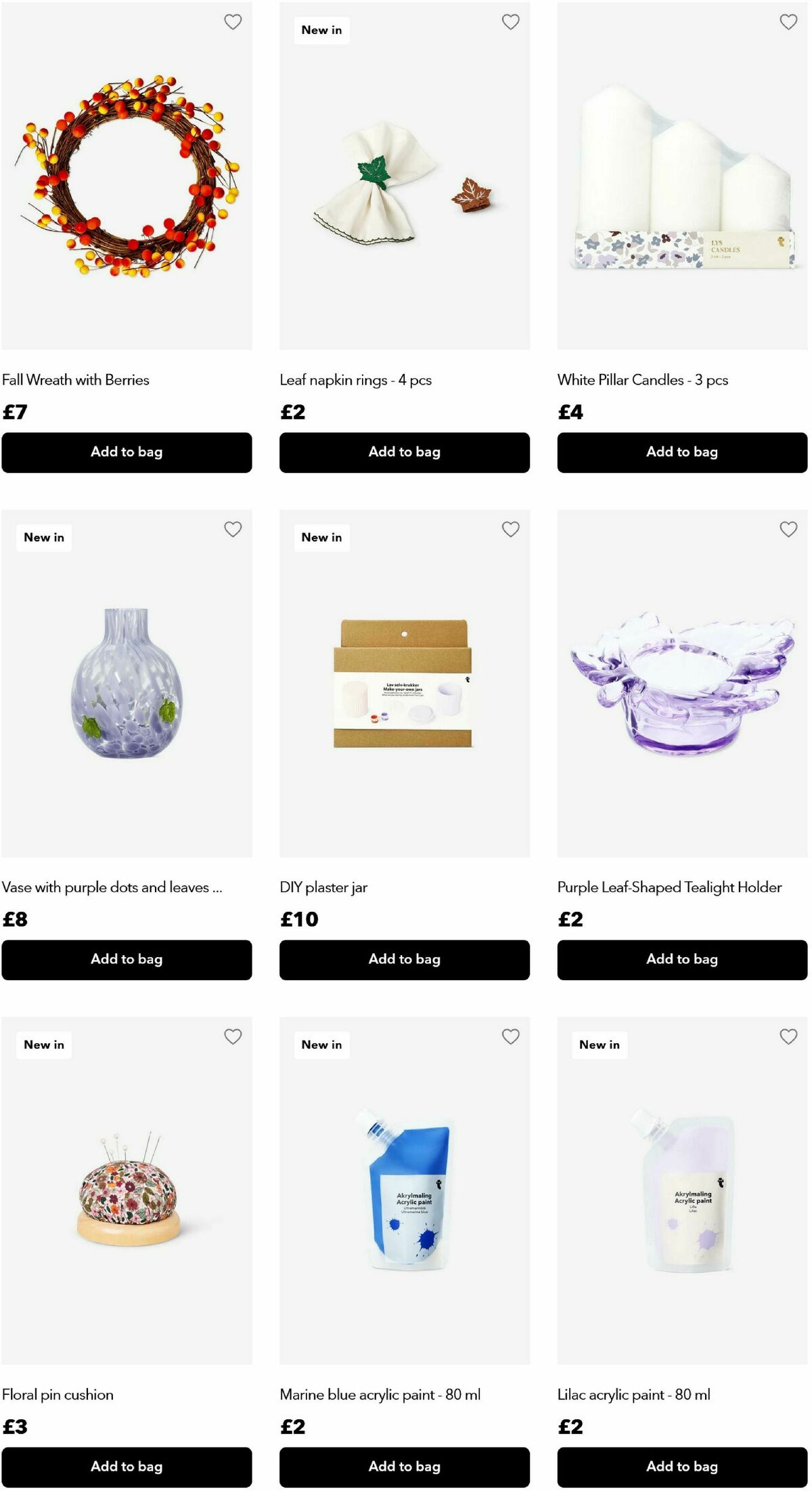 Flying Tiger Copenhagen Autumn Offers from 8 October