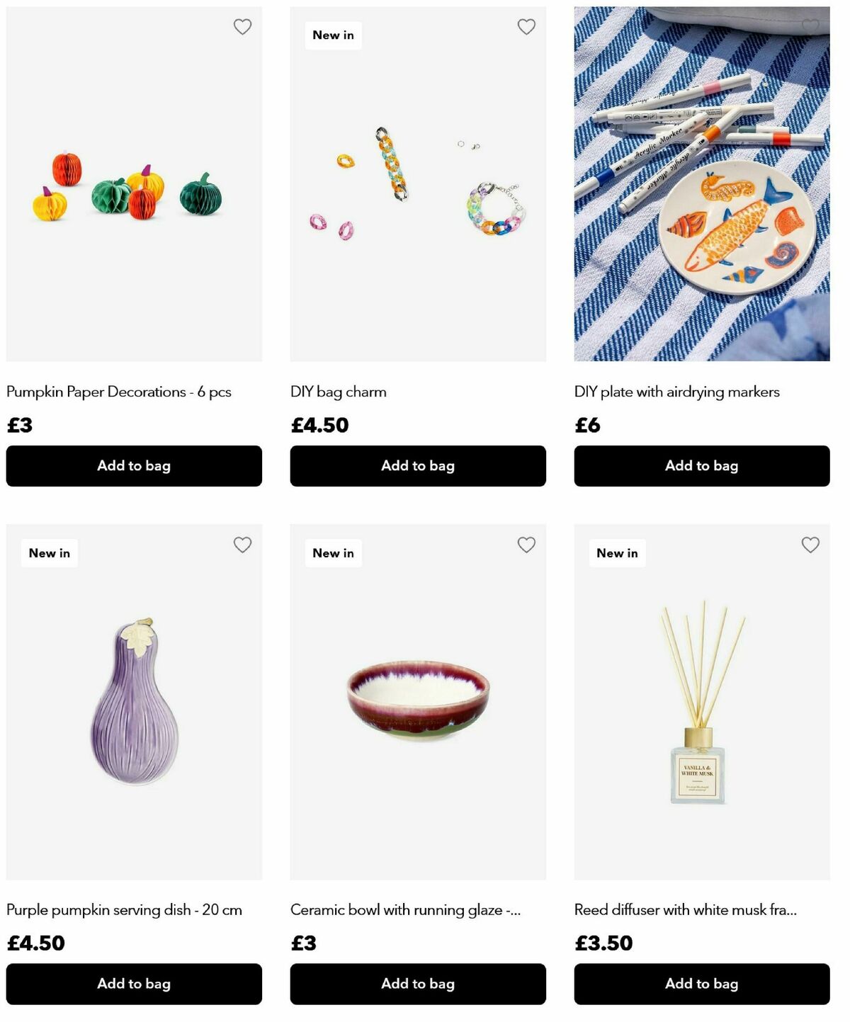 Flying Tiger Copenhagen Autumn Offers from 8 October