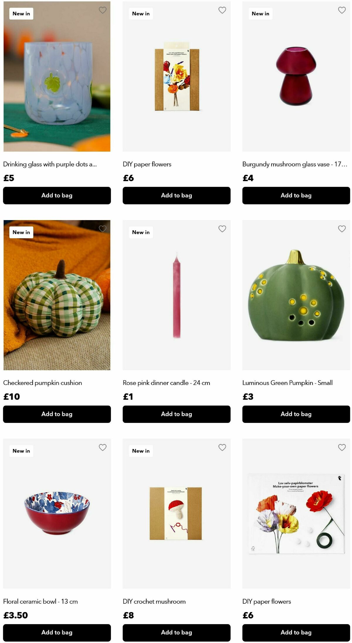 Flying Tiger Copenhagen Autumn Offers from 8 October