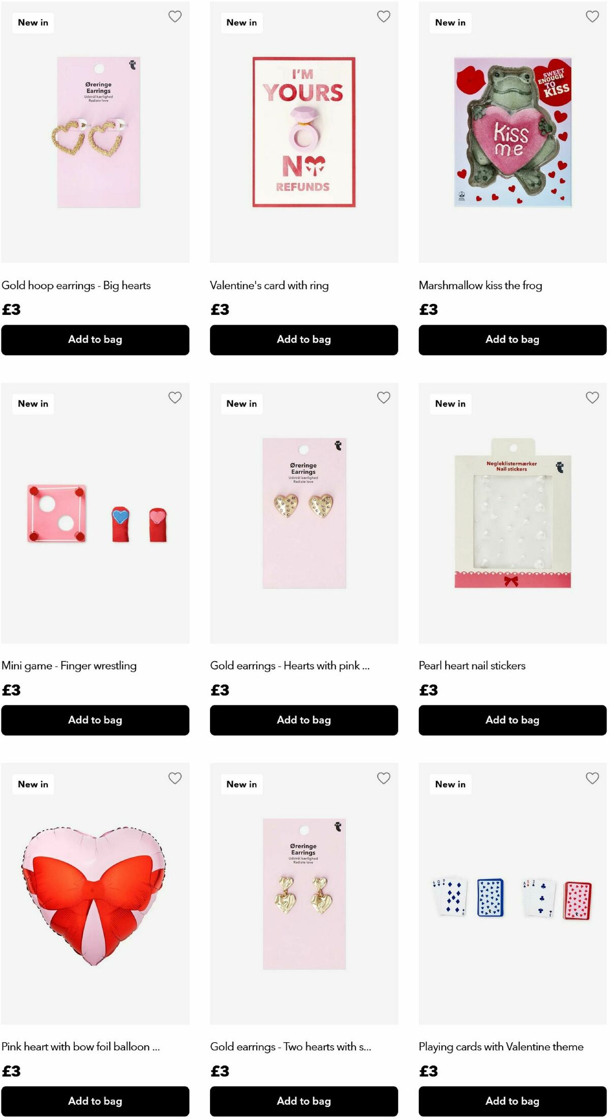 Flying Tiger Copenhagen Valentine's Day Offers from 29 January