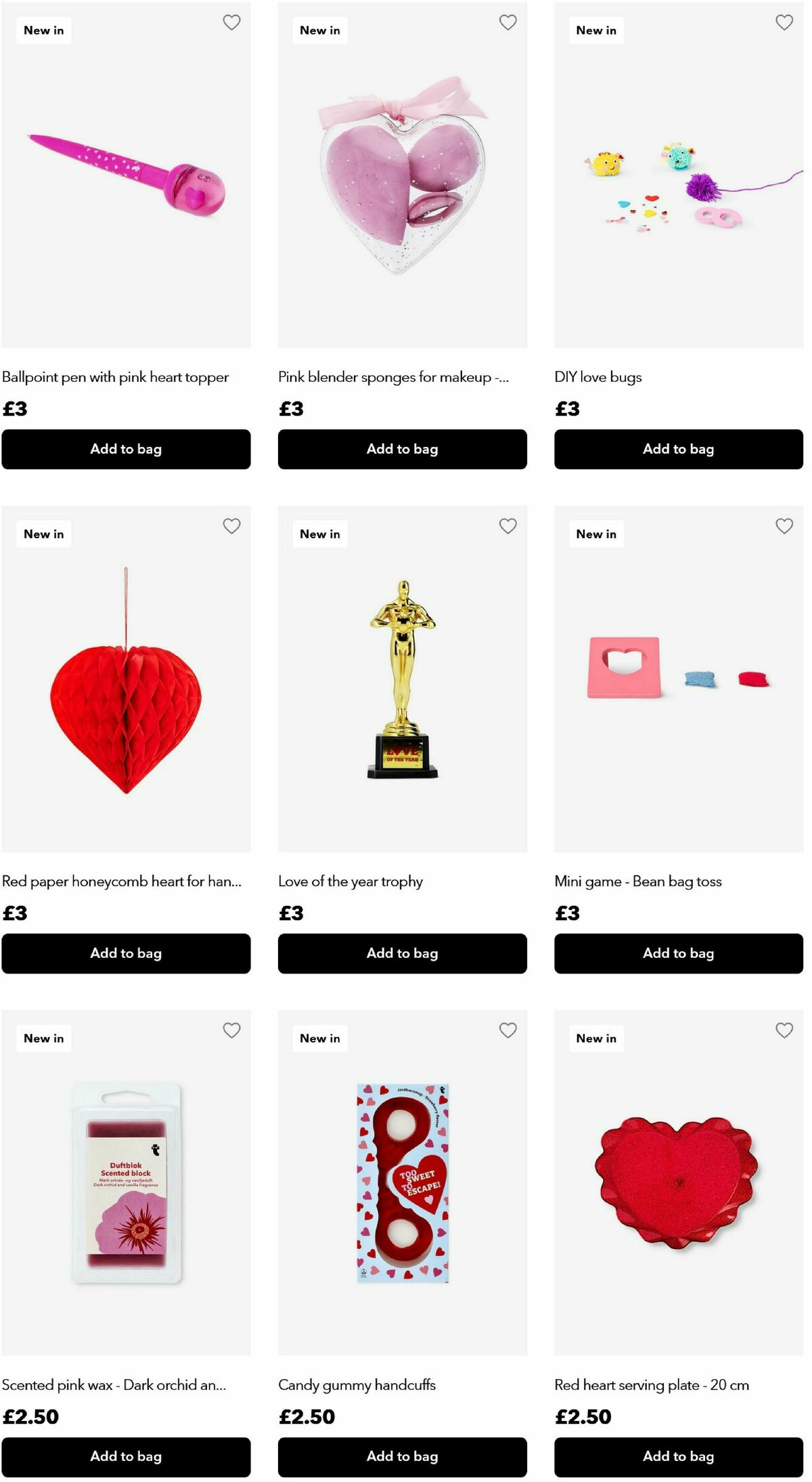 Flying Tiger Copenhagen Valentine's Day Offers from 29 January