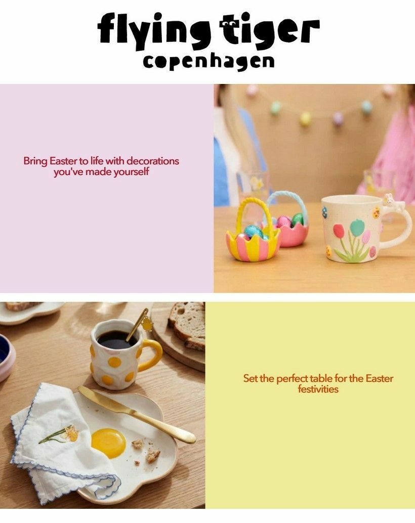Flying Tiger Copenhagen Easter Offers from 17 March