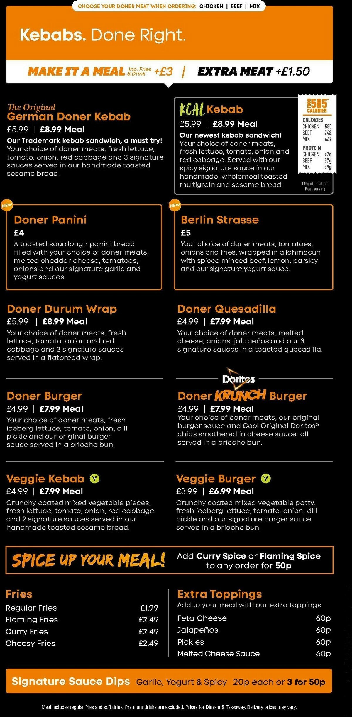 German Doner Kebab Offers from 1 April