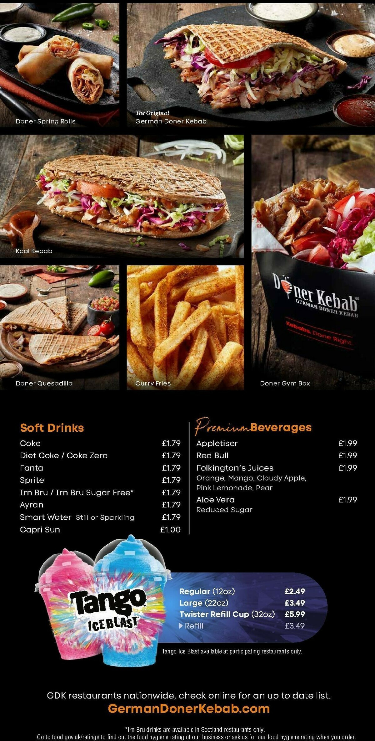 German Doner Kebab Offers from 1 April