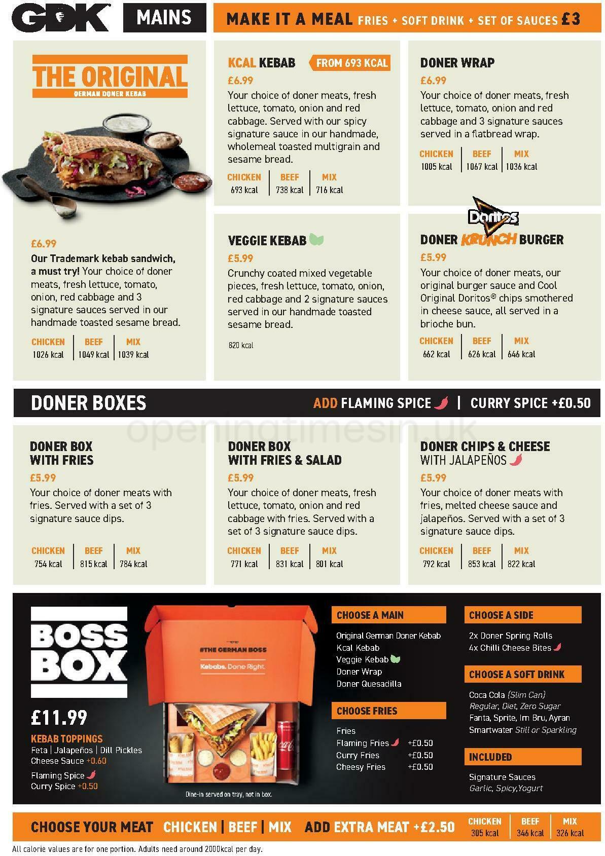 German Doner Kebab Offers from 31 May