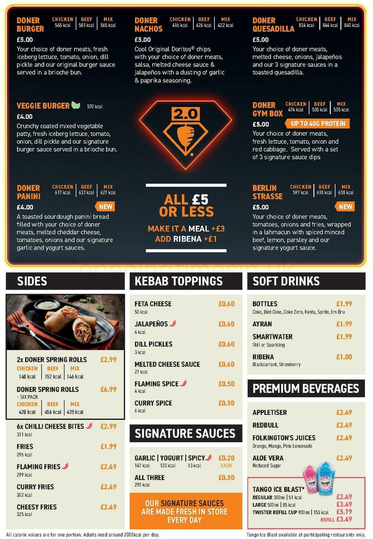 German Doner Kebab Offers from 31 May