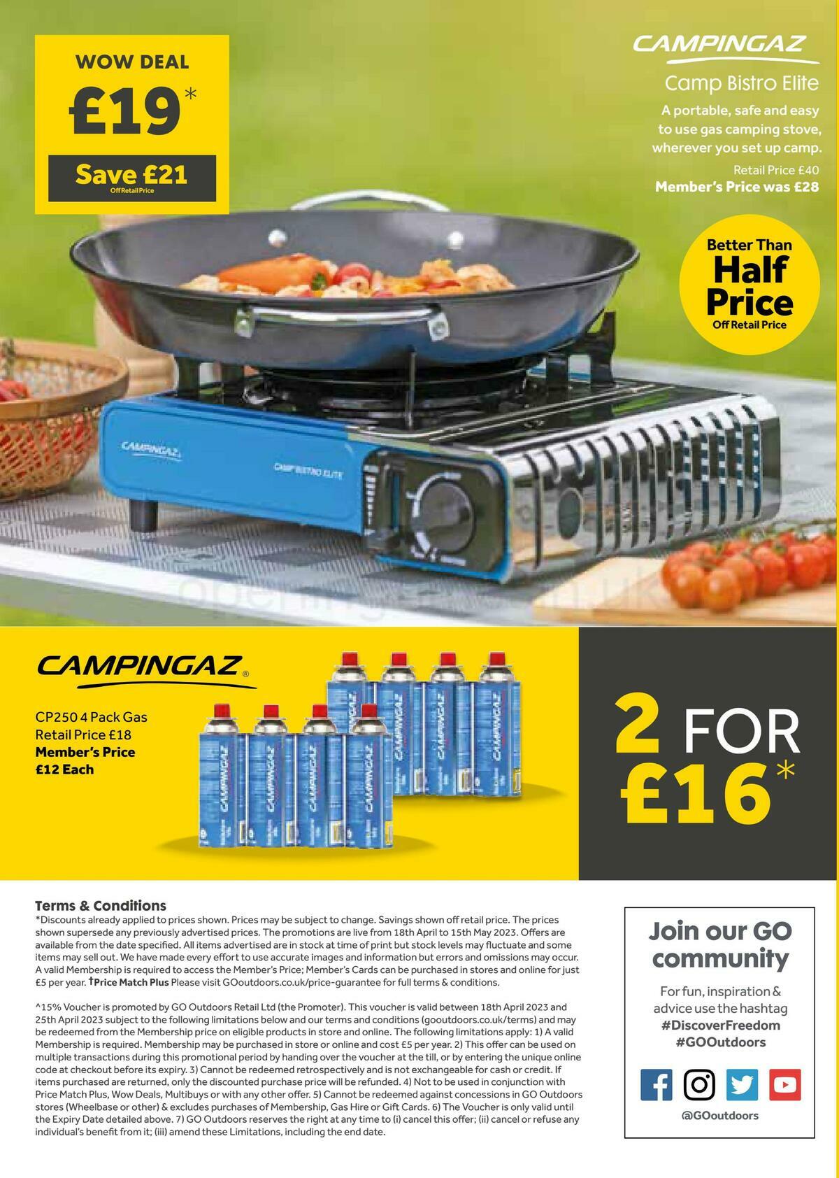 GO Outdoors Offers from 18 April