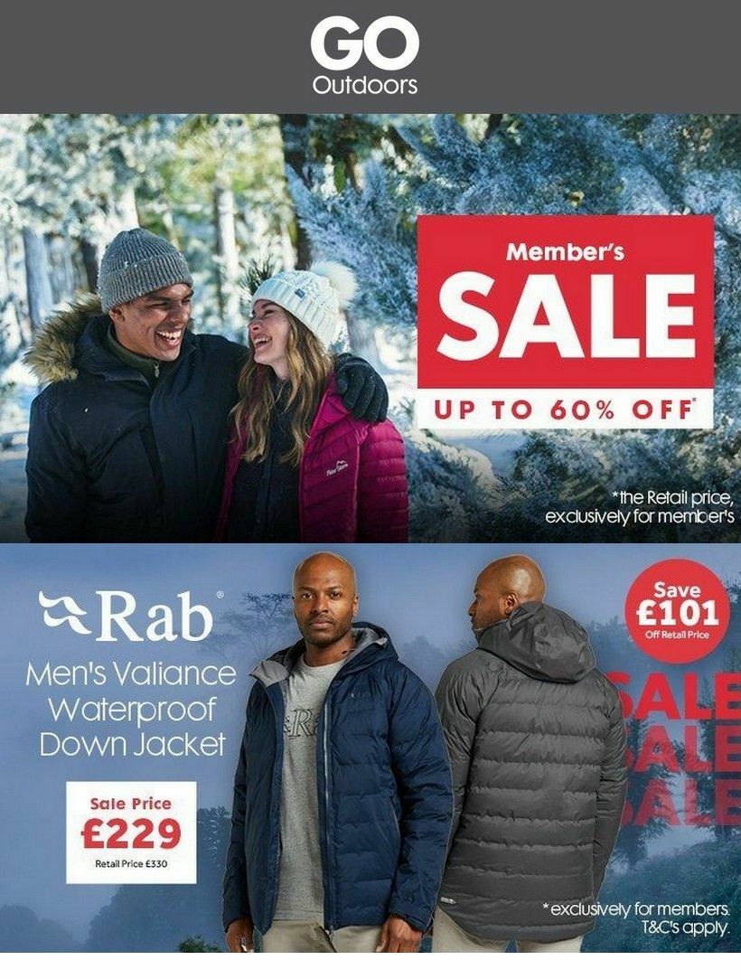 GO Outdoors Offers from 21 January