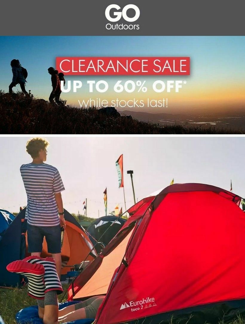 GO Outdoors Clearance Sale Offers from 20 May