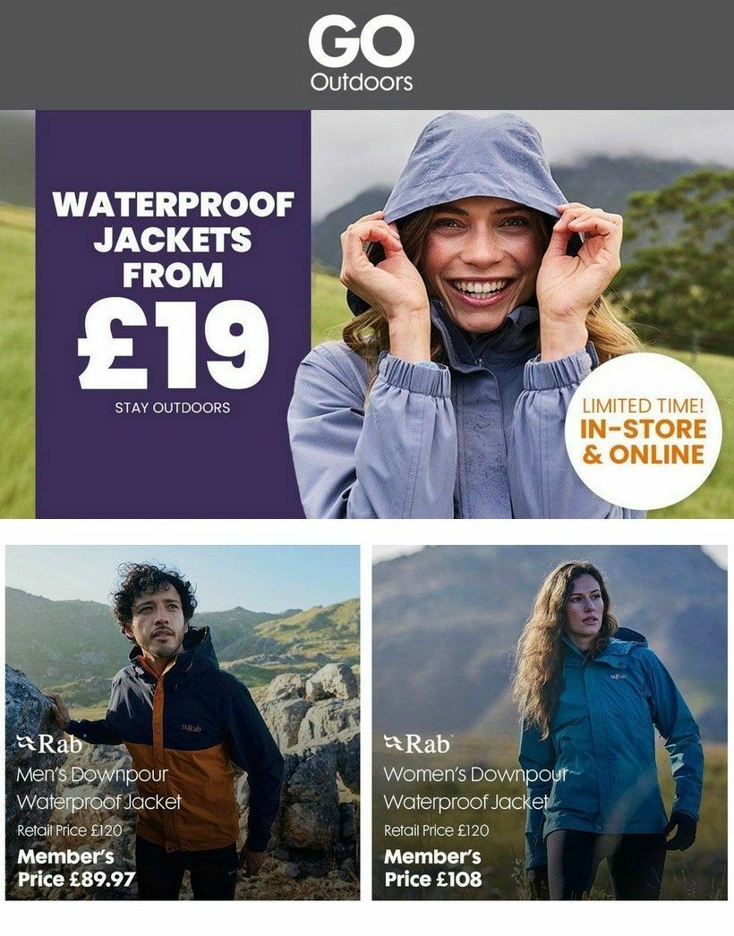GO Outdoors Offers from 1 October