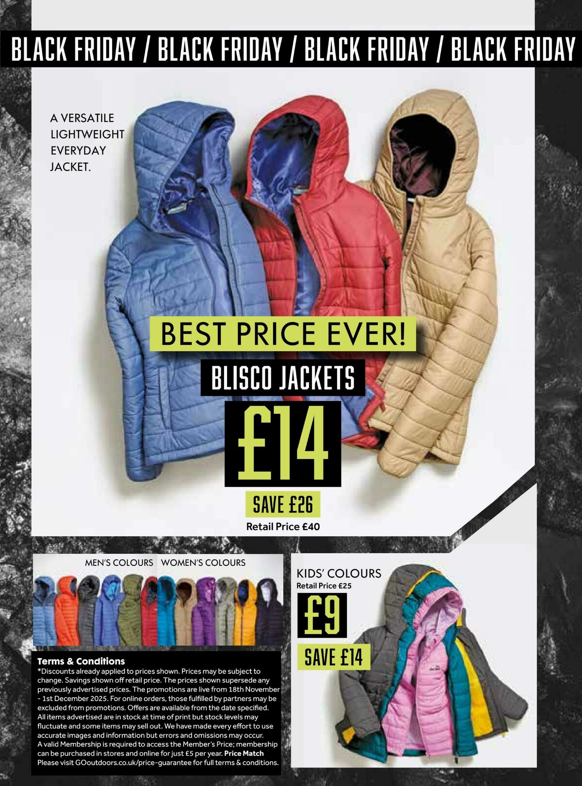 GO Outdoors Black Friday Offers from 18 November