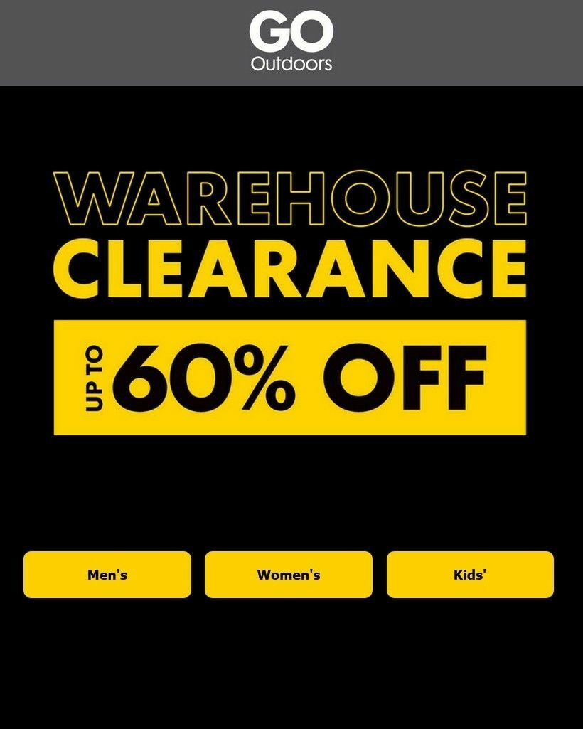 GO Outdoors Offers from 9 January