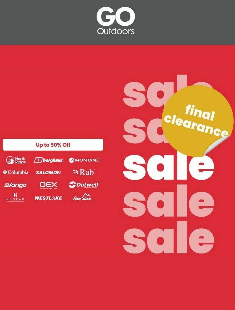 GO Outdoors Offers from 29 August