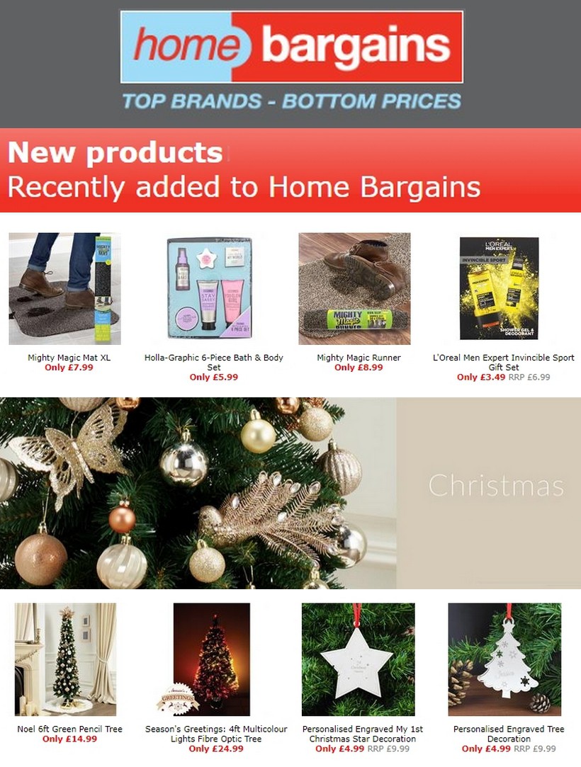 Home Bargains Offers from 30 October