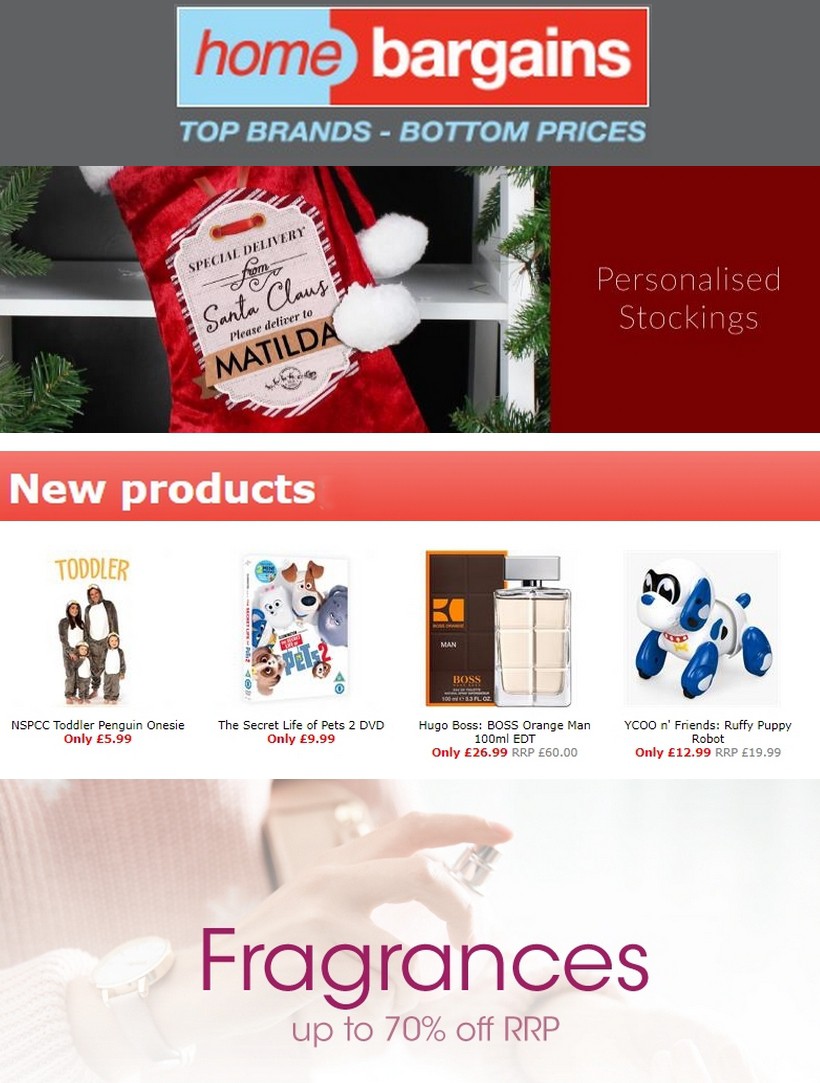 Home Bargains Offers from 13 November