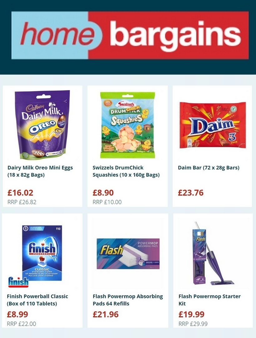 Home Bargains Offers from 25 March