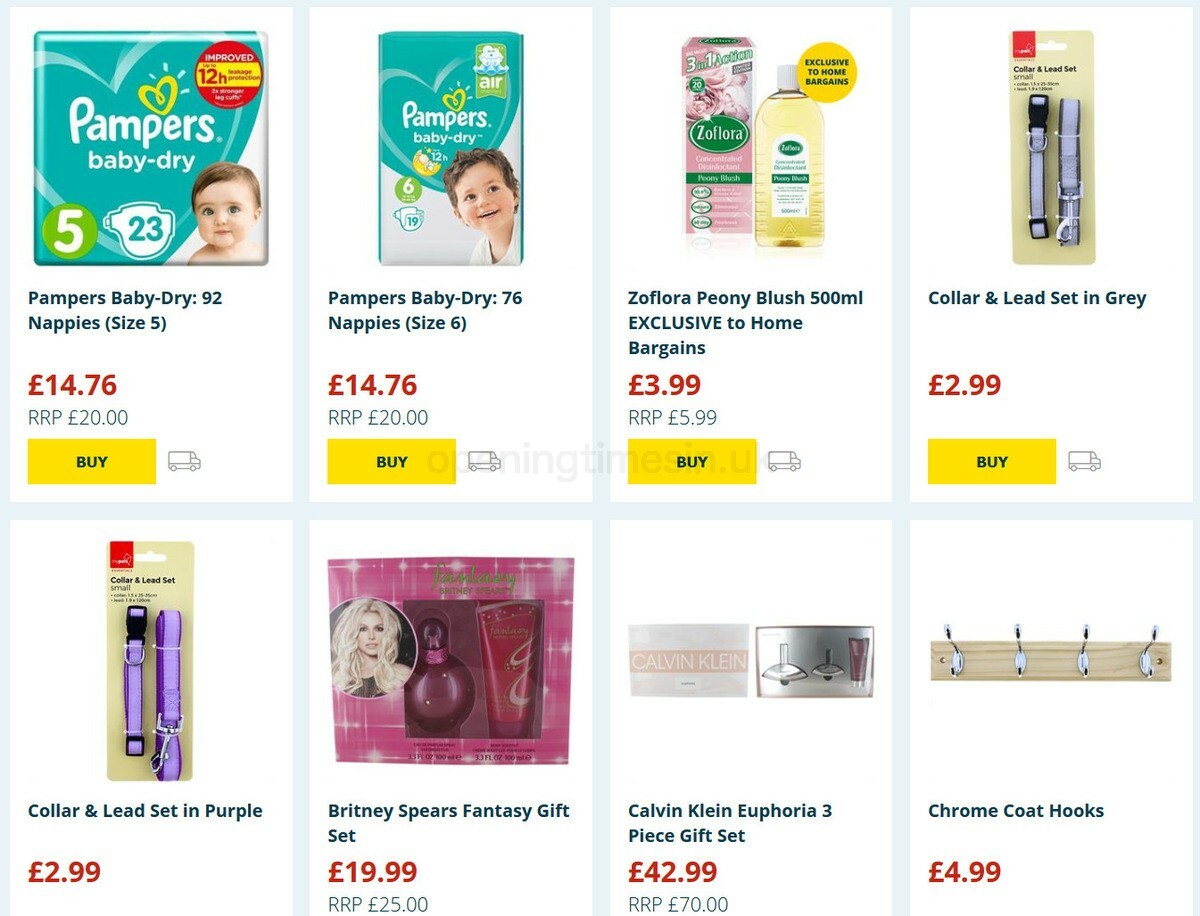 Home Bargains Offers from 9 September