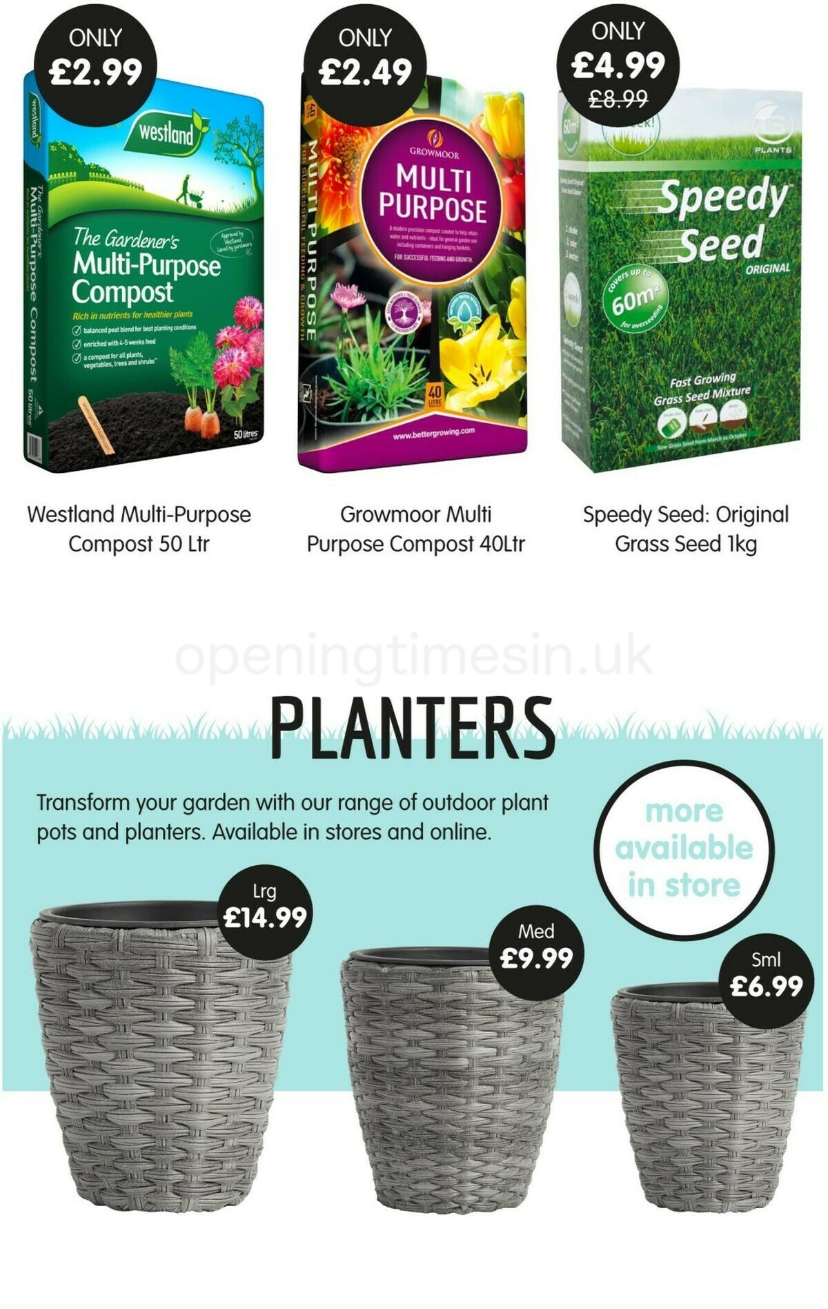 Home Bargains Garden Offers from 10 April