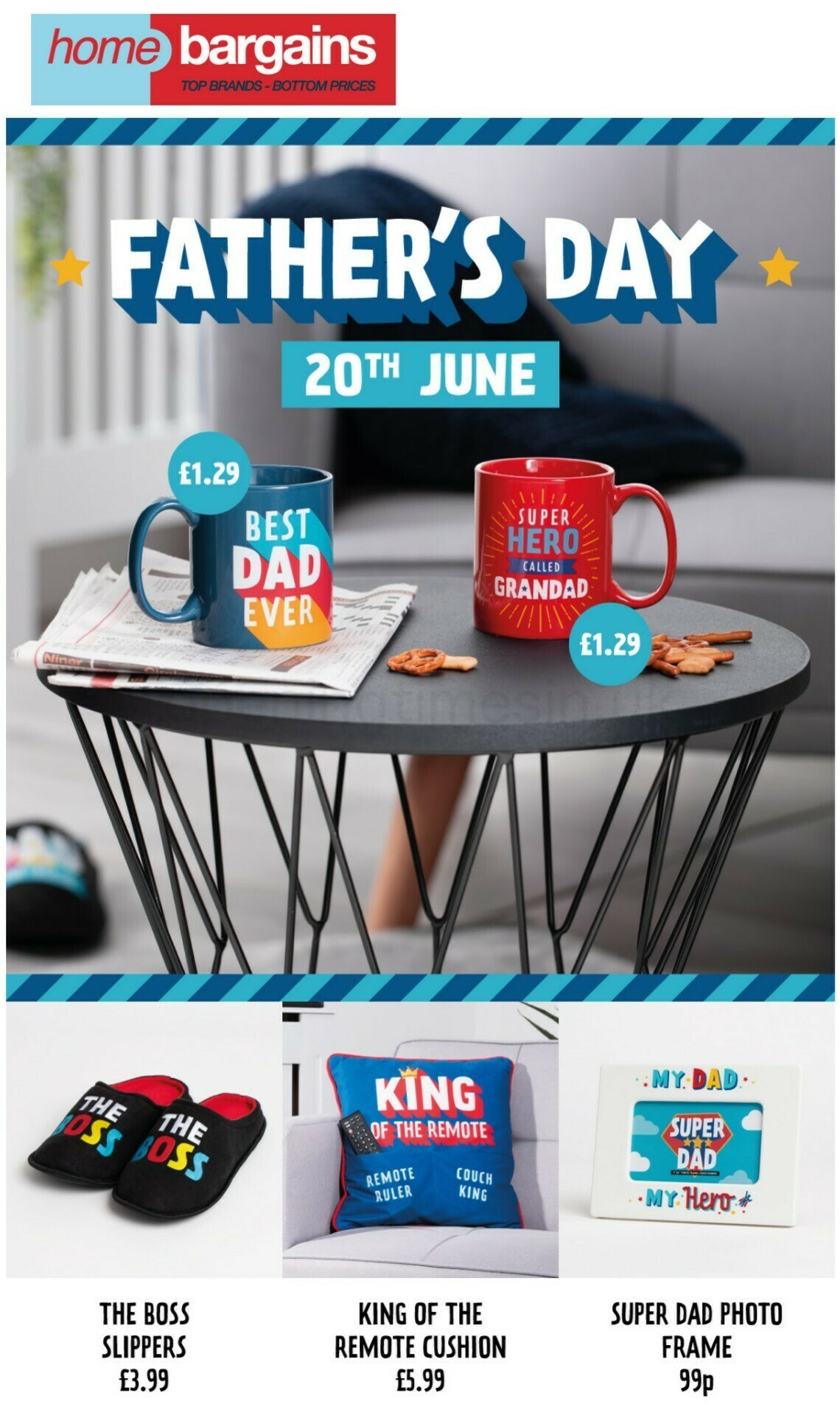 Home Bargains Father's Day Offers from 15 June