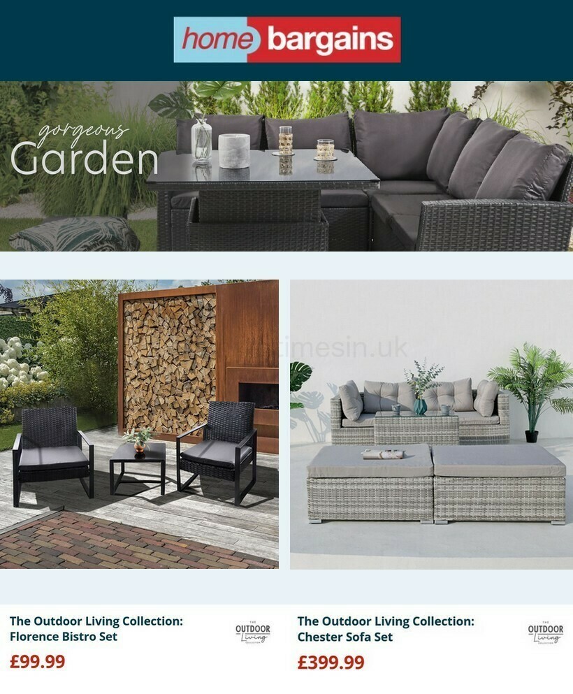 Home Bargains The Outdoor Living Collection Offers from 17 May