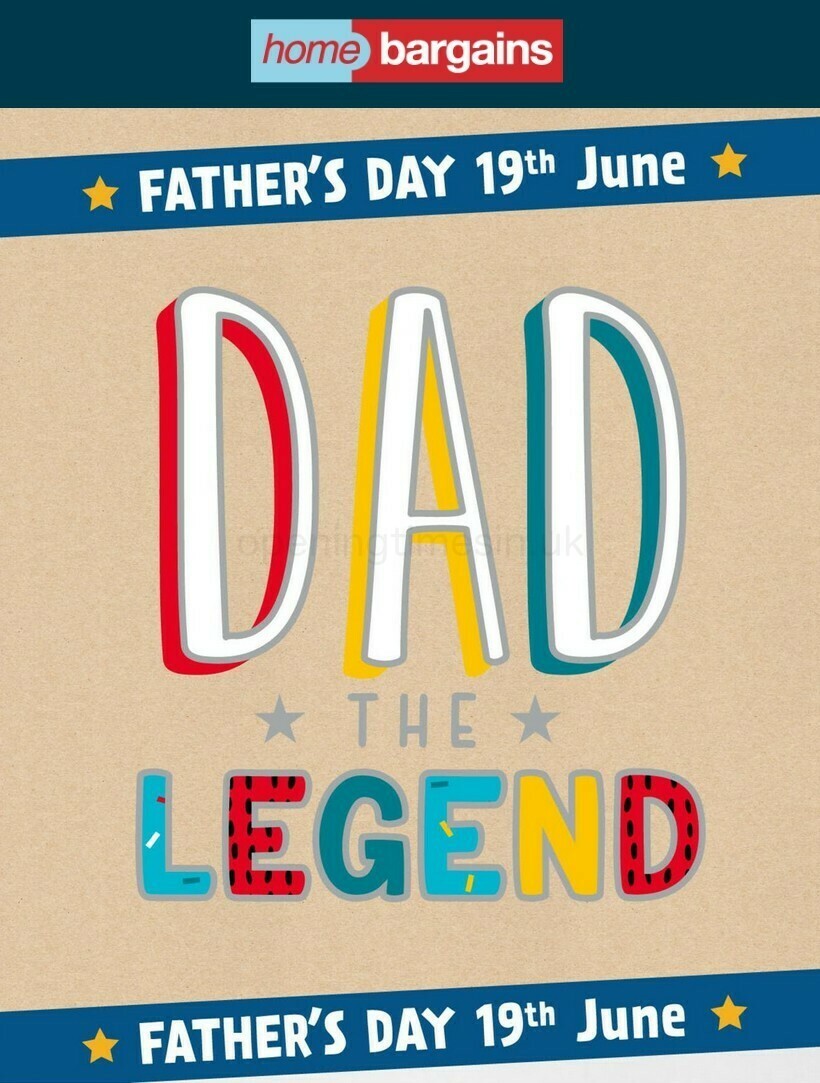 Home Bargains Father's Day Offers from 14 June