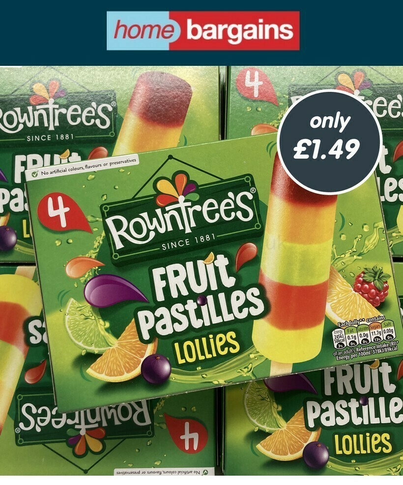 Home Bargains Ice lolly or lolly ice? Offers from 21 June
