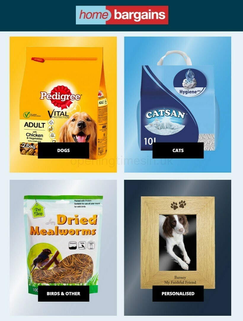 Home Bargains Pets Offers from 15 March