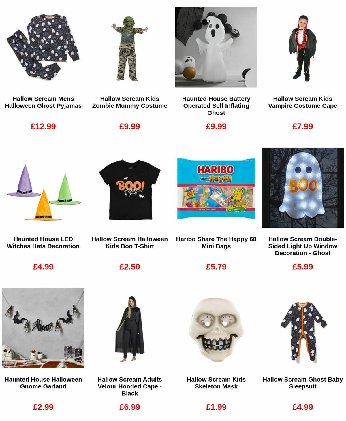 Home Bargains Halloween Offers from 5 September