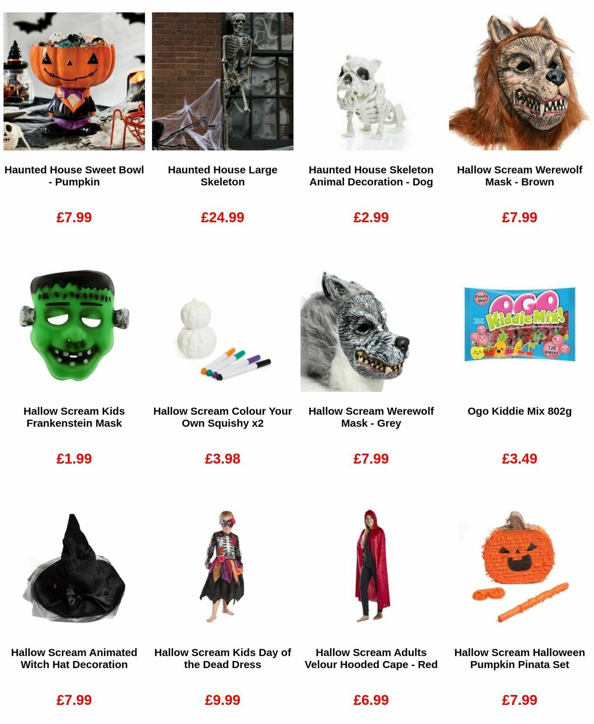 Home Bargains Halloween Offers from 5 September